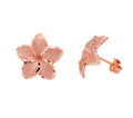 10KARAT ROSEGOLD, FLOWER STUD EARRING